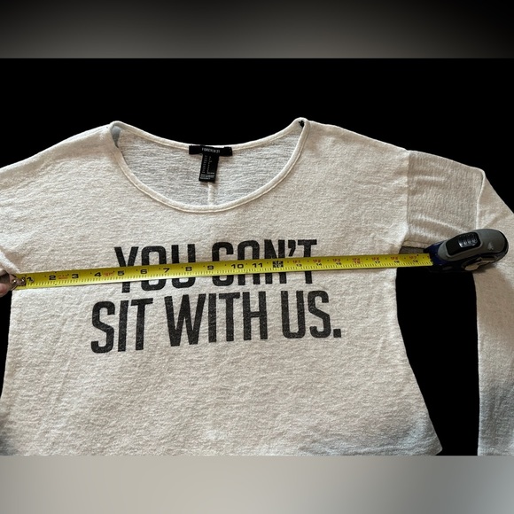 Forever 21. “You can’t sit with us”Mean Girls 🤭Cropped T-shirt. Sz small - Picture 5 of 7